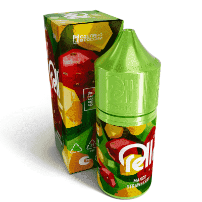 Жидкость Rell Green Mango Strawberry (28 мл) - фото 1
